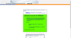 Desktop Screenshot of oldwebmail.secardiologia.es
