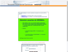 Tablet Screenshot of oldwebmail.secardiologia.es